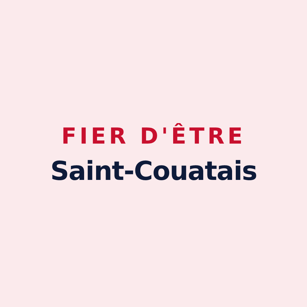 Magnet « Fier d'être Saint-Couatais » — design pour Saint-Couat-d'Aude