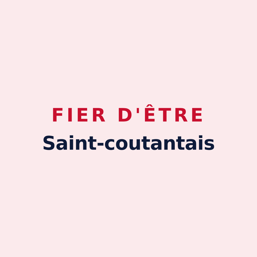 Magnet « Fier d'être Saint-coutantais » — design pour Saint-Coutant-le-Grand