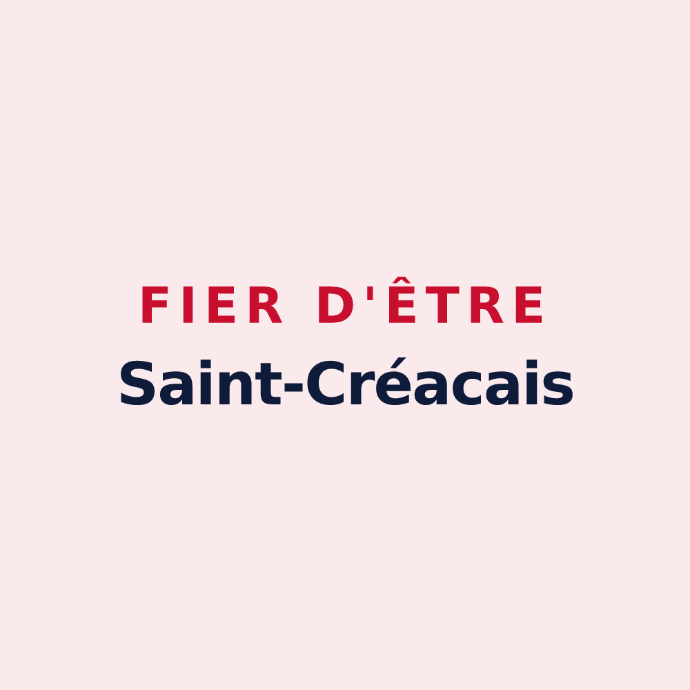 Magnet « Fier d'être Saint-Créacais » — design pour Saint-Créac