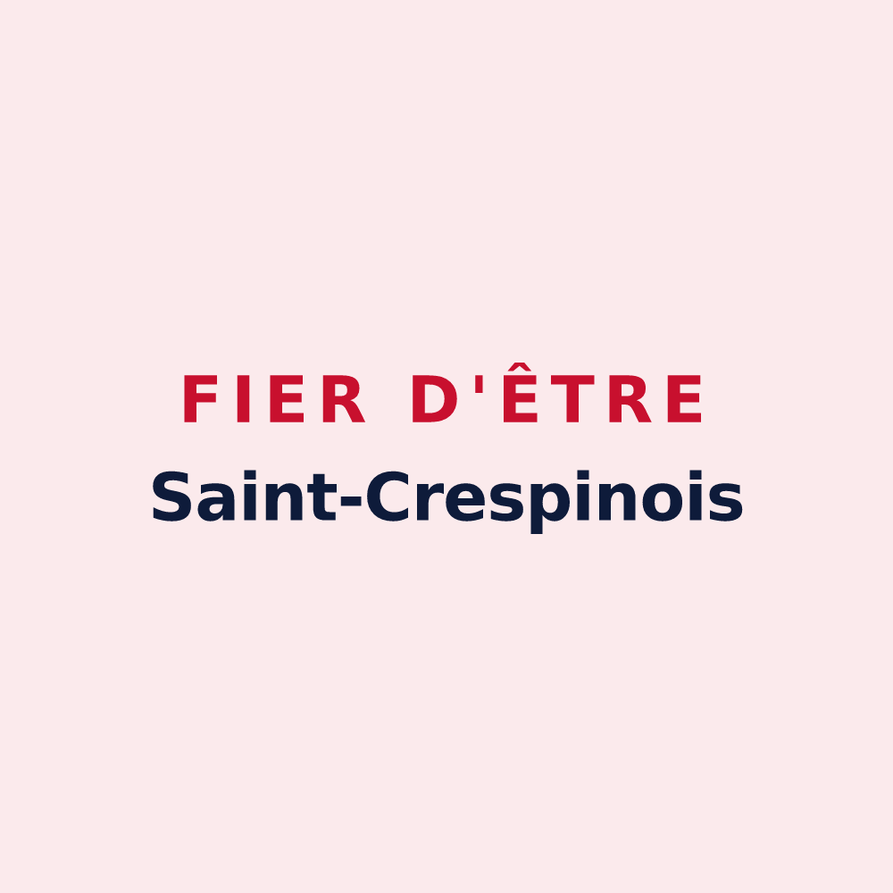 Magnet « Fier d'être Saint-Crespinois » — design pour Saint-Crespin