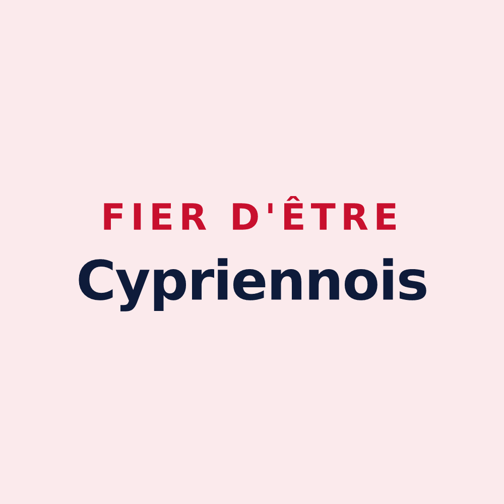 Magnet « Fier d'être Cypriennois » — design pour Saint-Cyprien