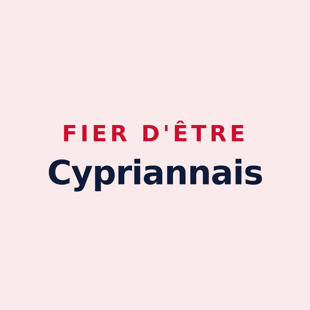 Magnet « Fier d'être Cypriannais » — design pour Saint-Cyprien