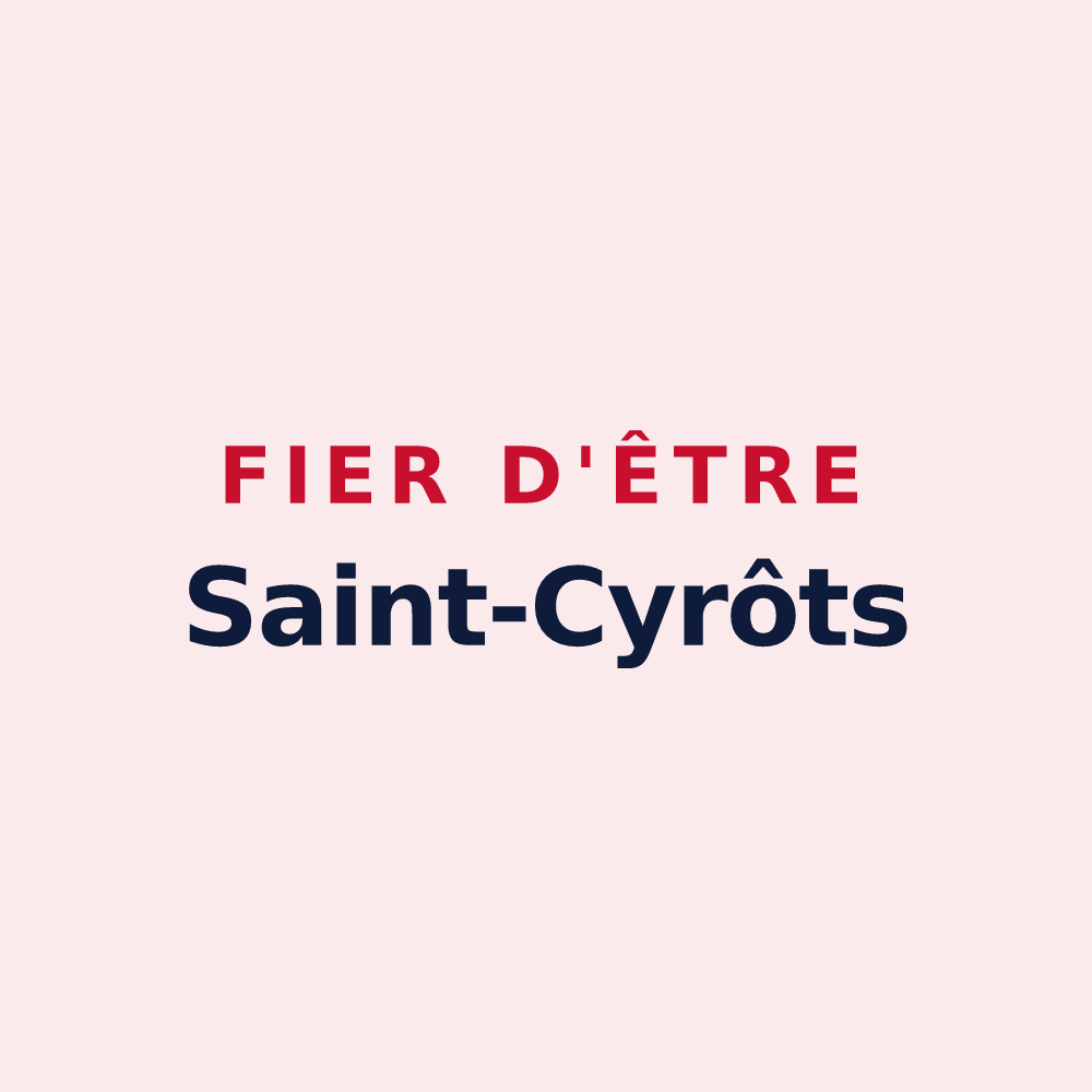 Magnet « Fier d'être Saint-Cyrôts » — design pour Saint-Cyr-au-Mont-d'Or