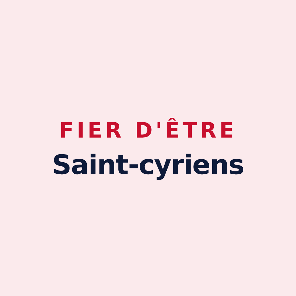 Magnet « Fier d'être Saint-cyriens » — design pour Saint-Cyr-sur-le-Rhône
