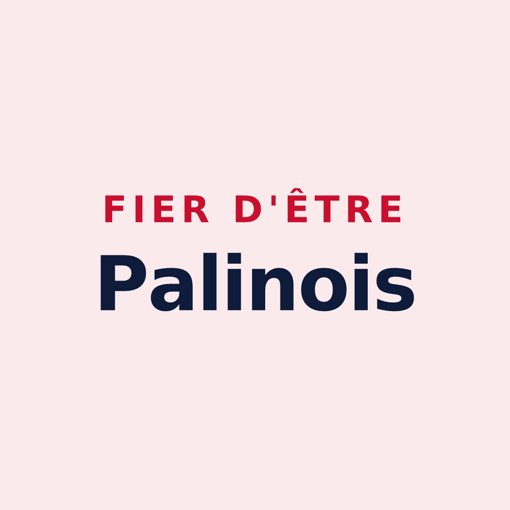 Magnet « Fier d'être Palinois » — design pour Saint-Denis-de-Palin