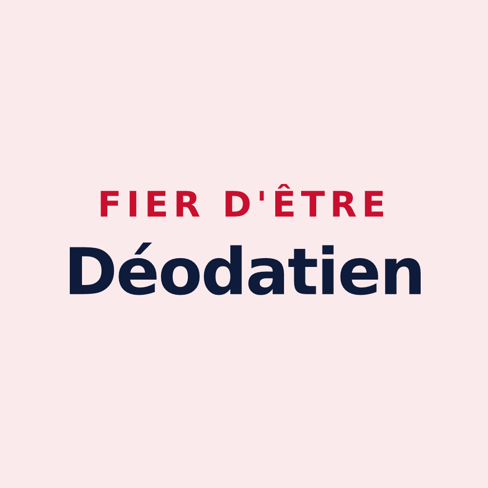 Magnet « Fier d'être Déodatien » — design pour Saint-Didier
