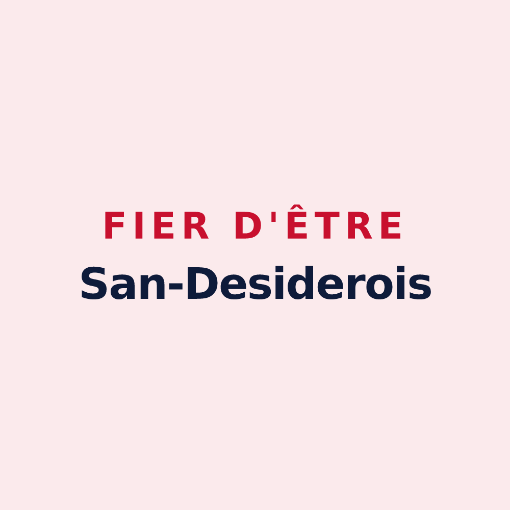Magnet « Fier d'être San-Desiderois » — design pour Saint-Didier