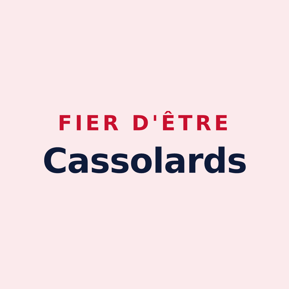 Magnet « Fier d'être Cassolards » — design pour Saint-Didier-de-la-Tour