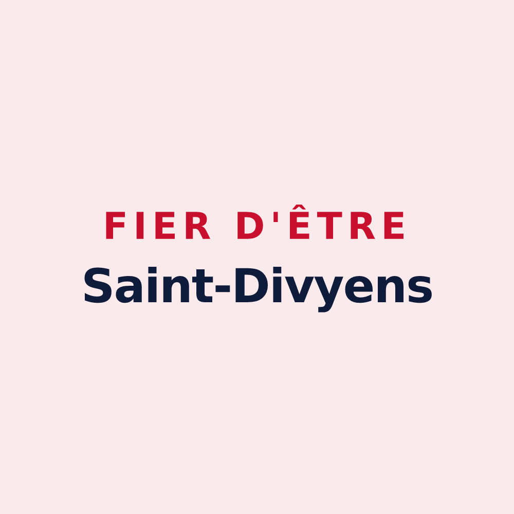 Magnet « Fier d'être Saint-Divyens » — design pour Saint-Divy