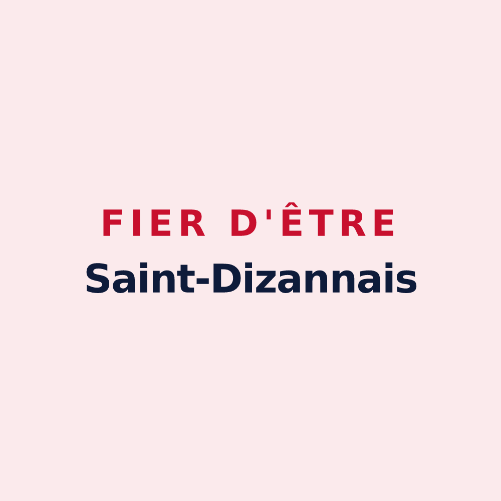 Magnet « Fier d'être Saint-Dizannais » — design pour Saint-Dizant-du-Bois