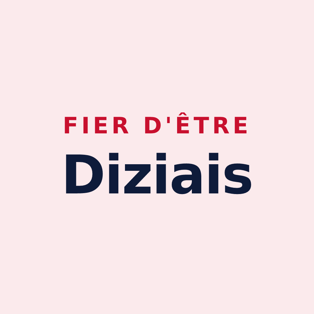 Magnet « Fier d'être Diziais » — design pour Saint-Dizier-l'Évêque