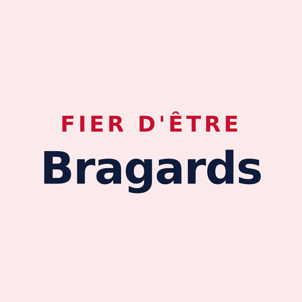 Magnet « Fier d'être Bragards » — design pour Saint-Dizier