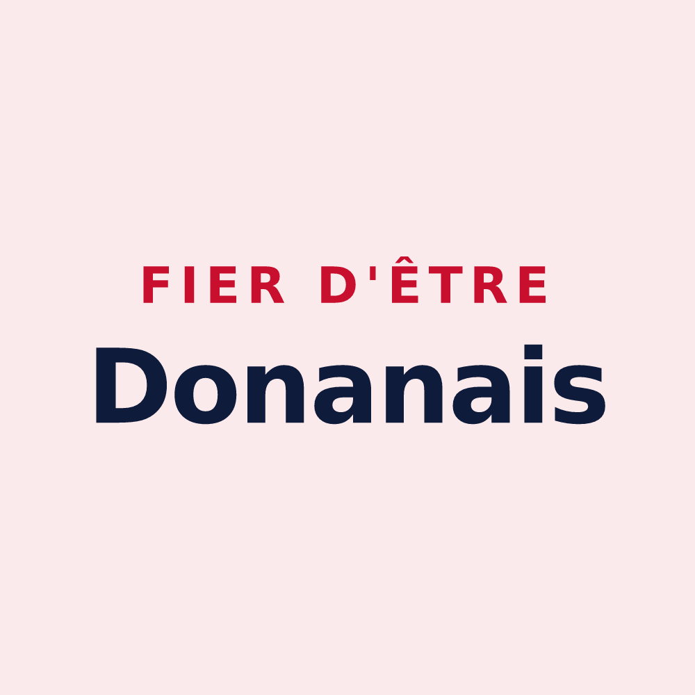 Magnet « Fier d'être Donanais » — design pour Saint-Donan