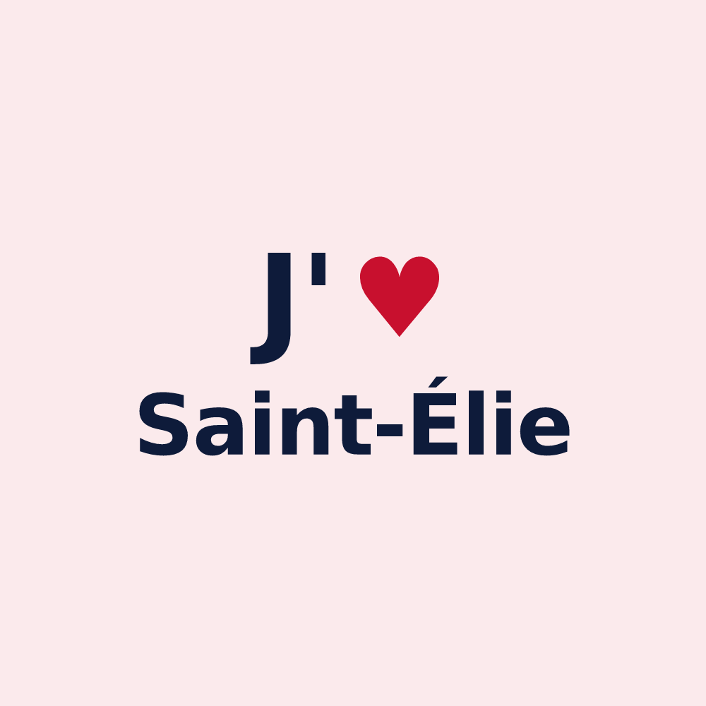 Magnet personnalisé Saint-Élie — design J'aime Saint-Élie