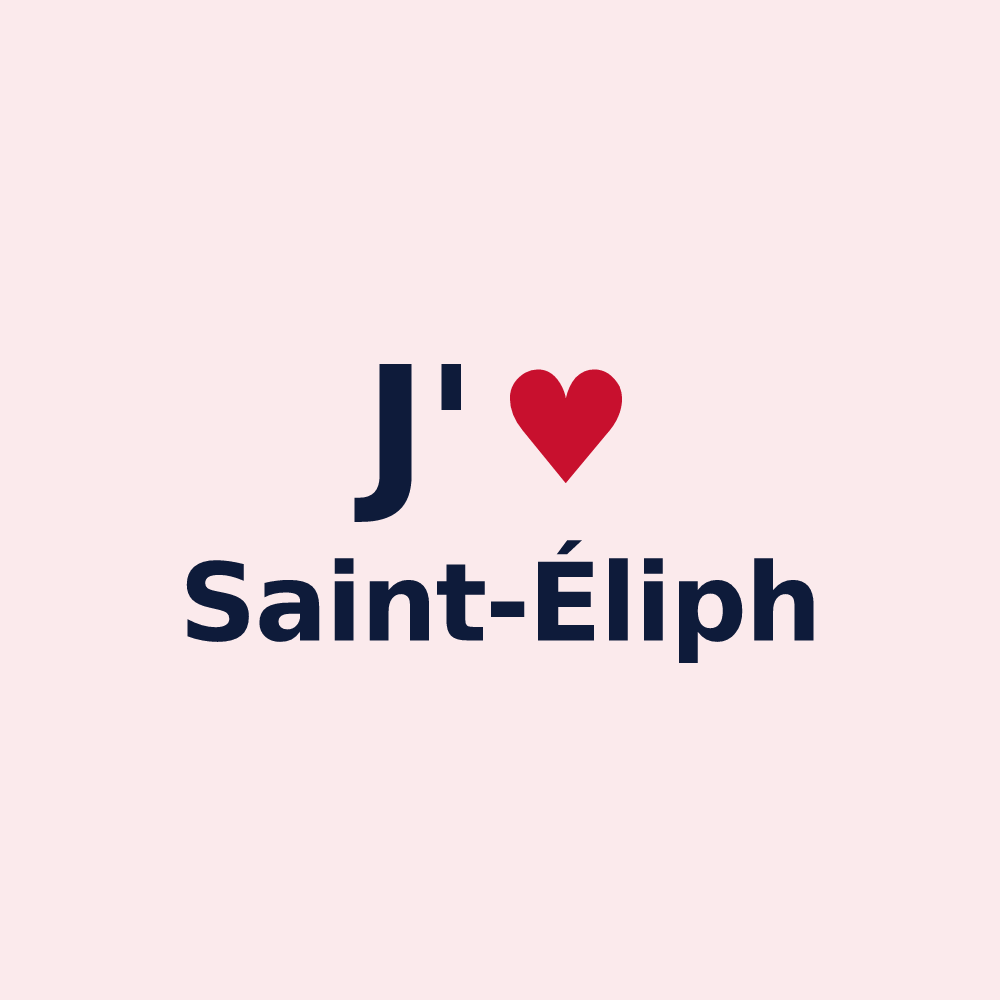 Magnet personnalisé Saint-Éliph — design J'aime Saint-Éliph