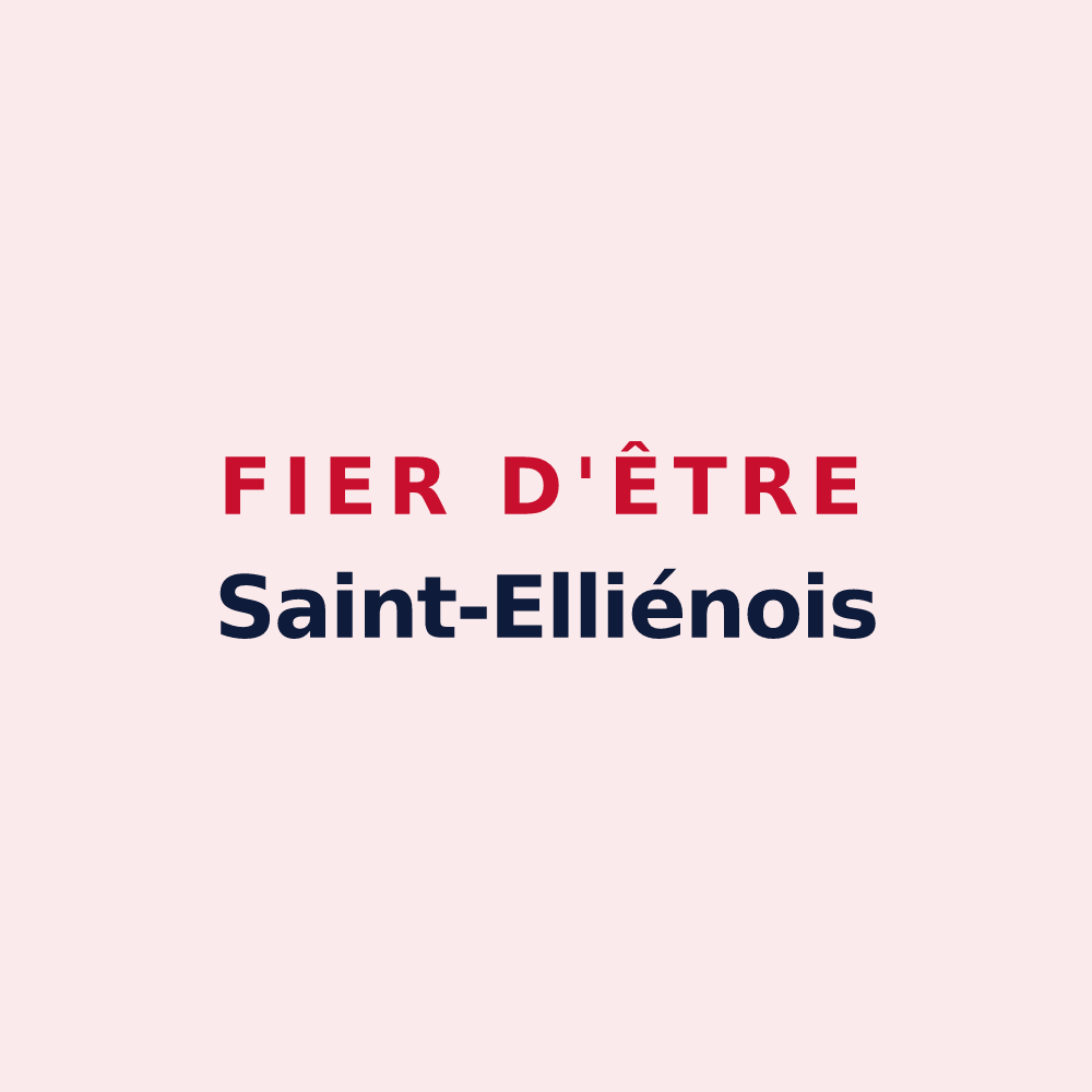 Magnet « Fier d'être Saint-Elliénois » — design pour Saint-Ellier-du-Maine