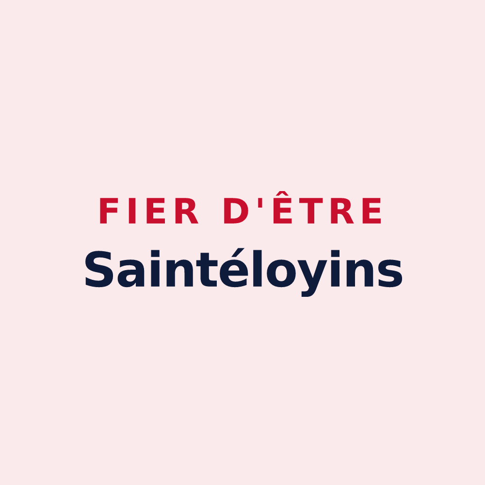 Magnet « Fier d'être Saintéloyins » — design pour Saint-Éloi