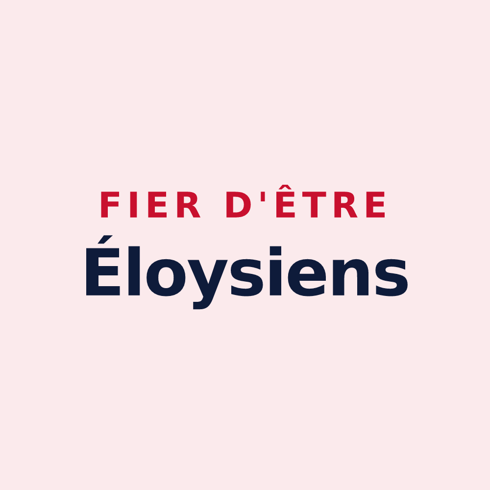 Magnet « Fier d'être Éloysiens » — design pour Saint-Éloy-les-Mines