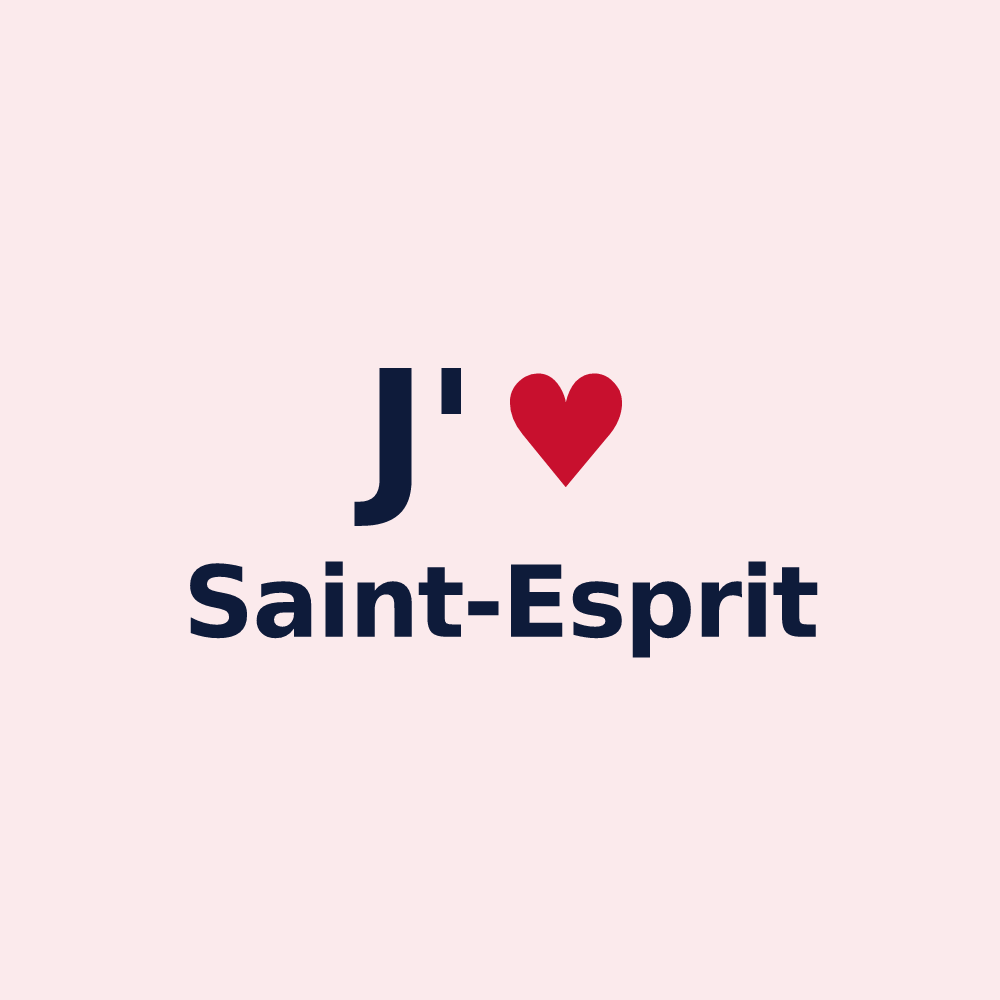 Magnet personnalisé Saint-Esprit — design J'aime Saint-Esprit
