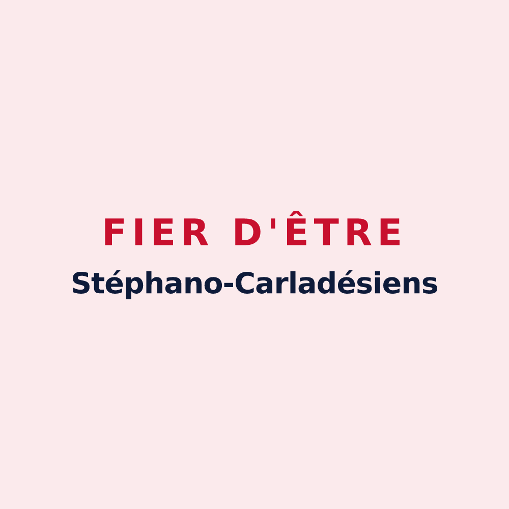 Magnet « Fier d'être Stéphano-Carladésiens » — design pour Saint-Étienne-de-Carlat