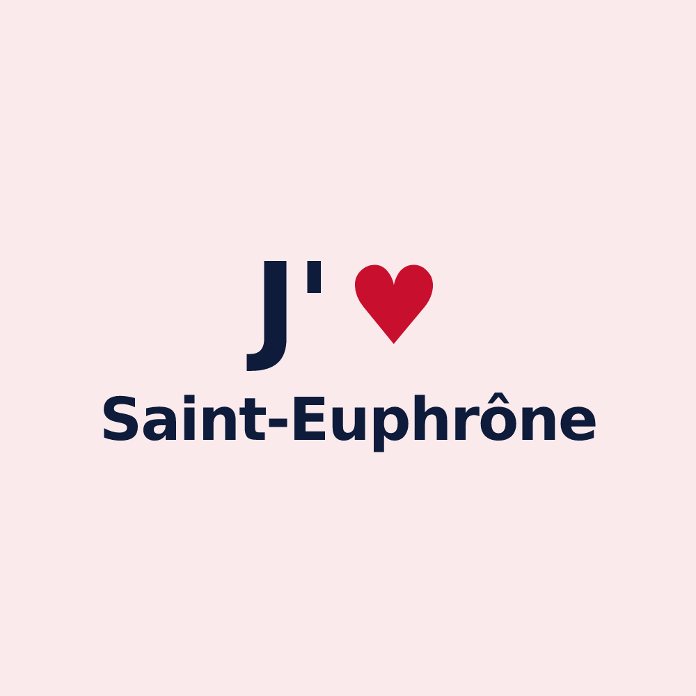 Magnet personnalisé Saint-Euphrône — design J'aime Saint-Euphrône
