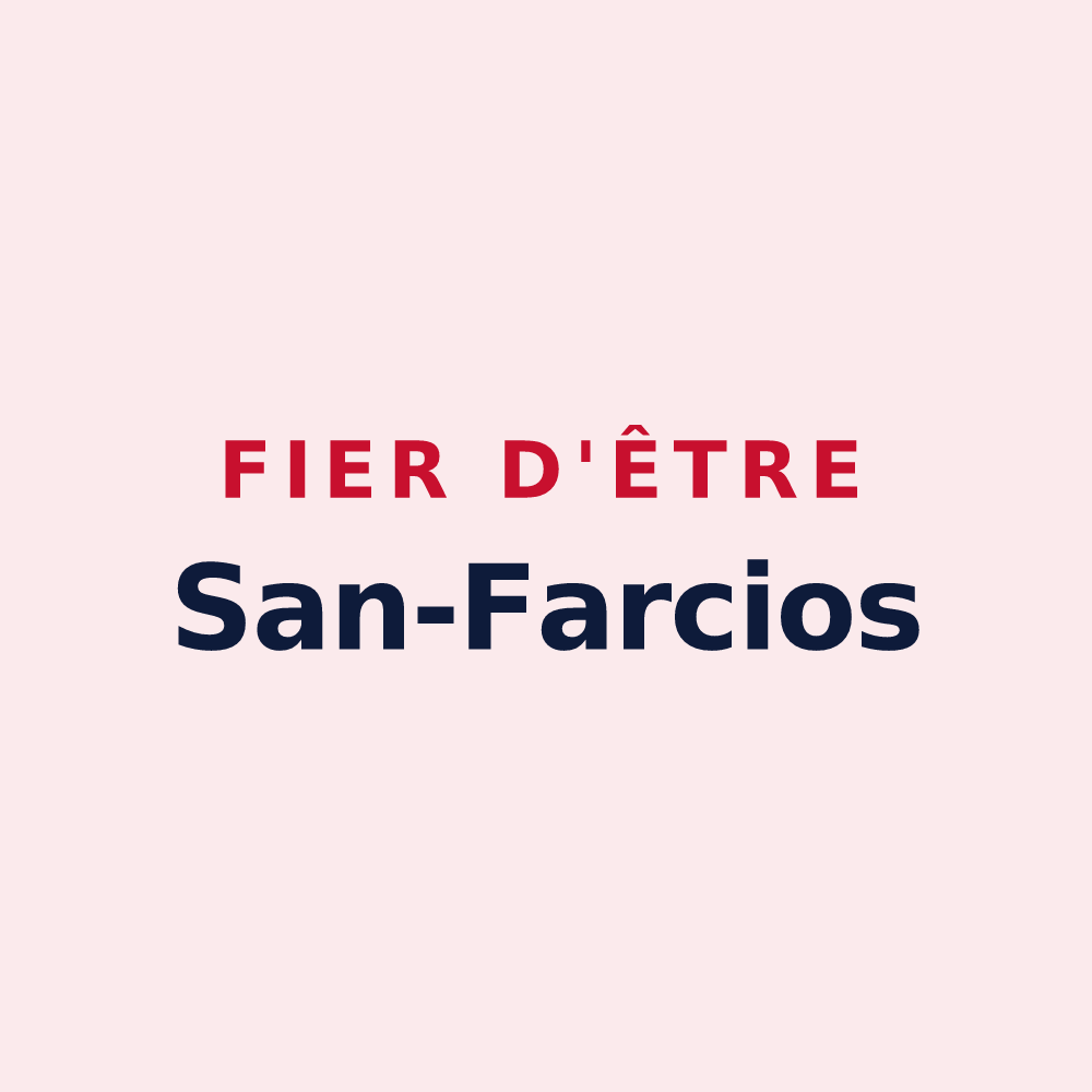 Magnet « Fier d'être San-Farcios » — design pour Saint-Félicien