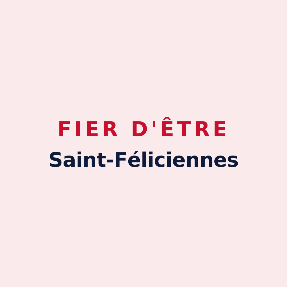 Magnet « Fier d'être Saint-Féliciennes » — design pour Saint-Félix