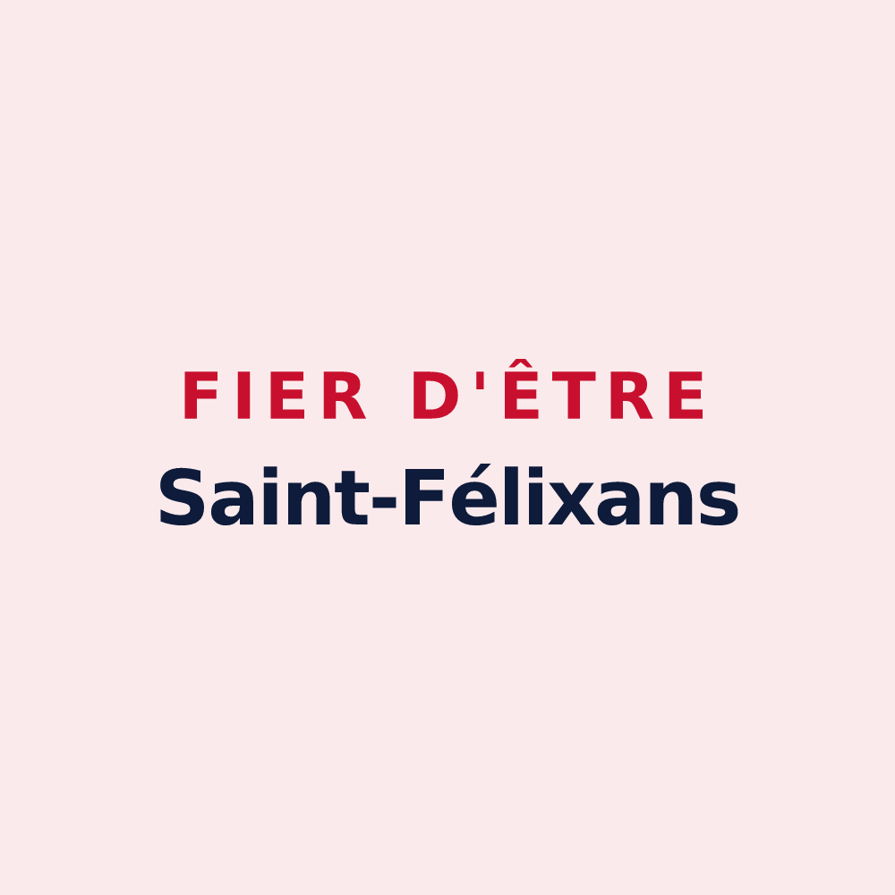 Magnet « Fier d'être Saint-Félixans » — design pour Saint-Félix-de-Tournegat