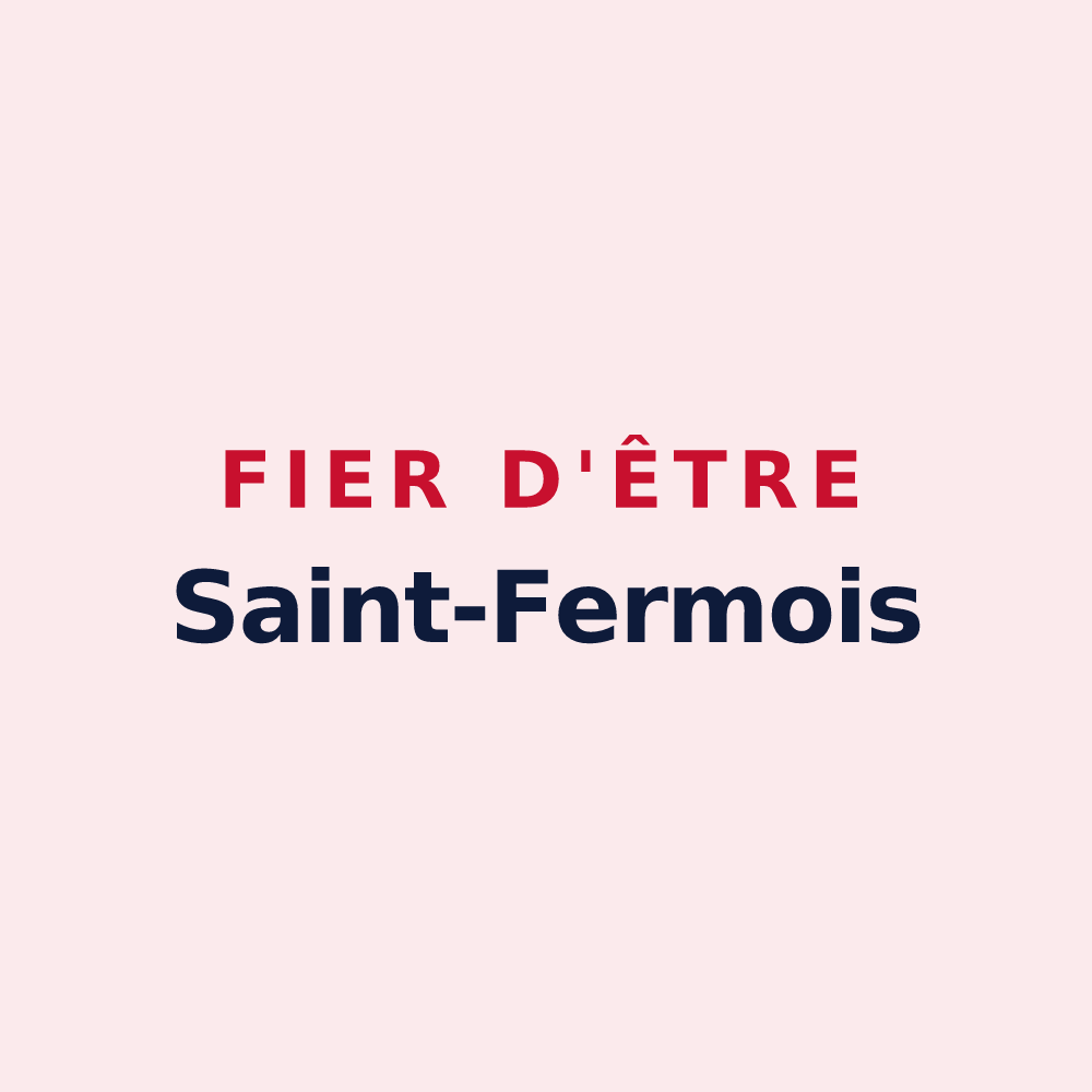 Magnet « Fier d'être Saint-Fermois » — design pour Saint-Ferme