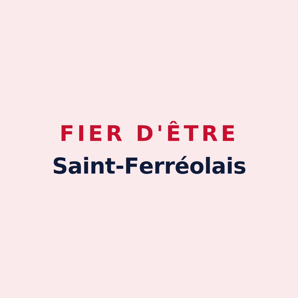 Magnet « Fier d'être Saint-Ferréolais » — design pour Saint-Ferréol-Trente-Pas