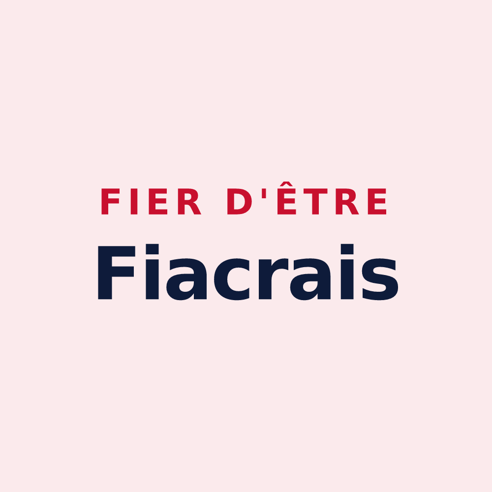 Magnet « Fier d'être Fiacrais » — design pour Saint-Fiacre-sur-Maine
