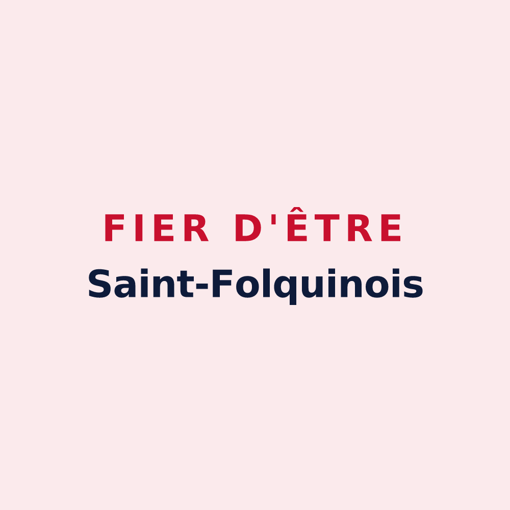 Magnet « Fier d'être Saint-Folquinois » — design pour Saint-Folquin