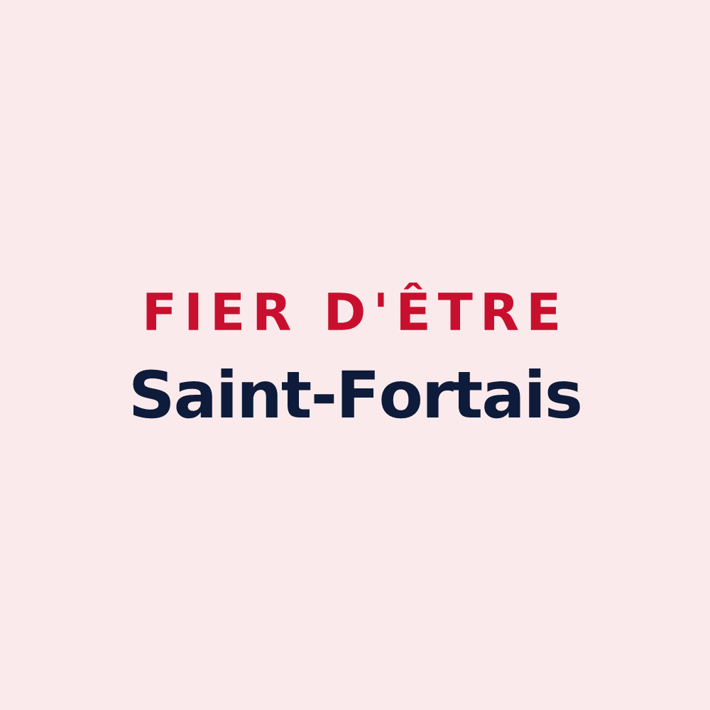 Magnet « Fier d'être Saint-Fortais » — design pour Saint-Fort-sur-le-Né