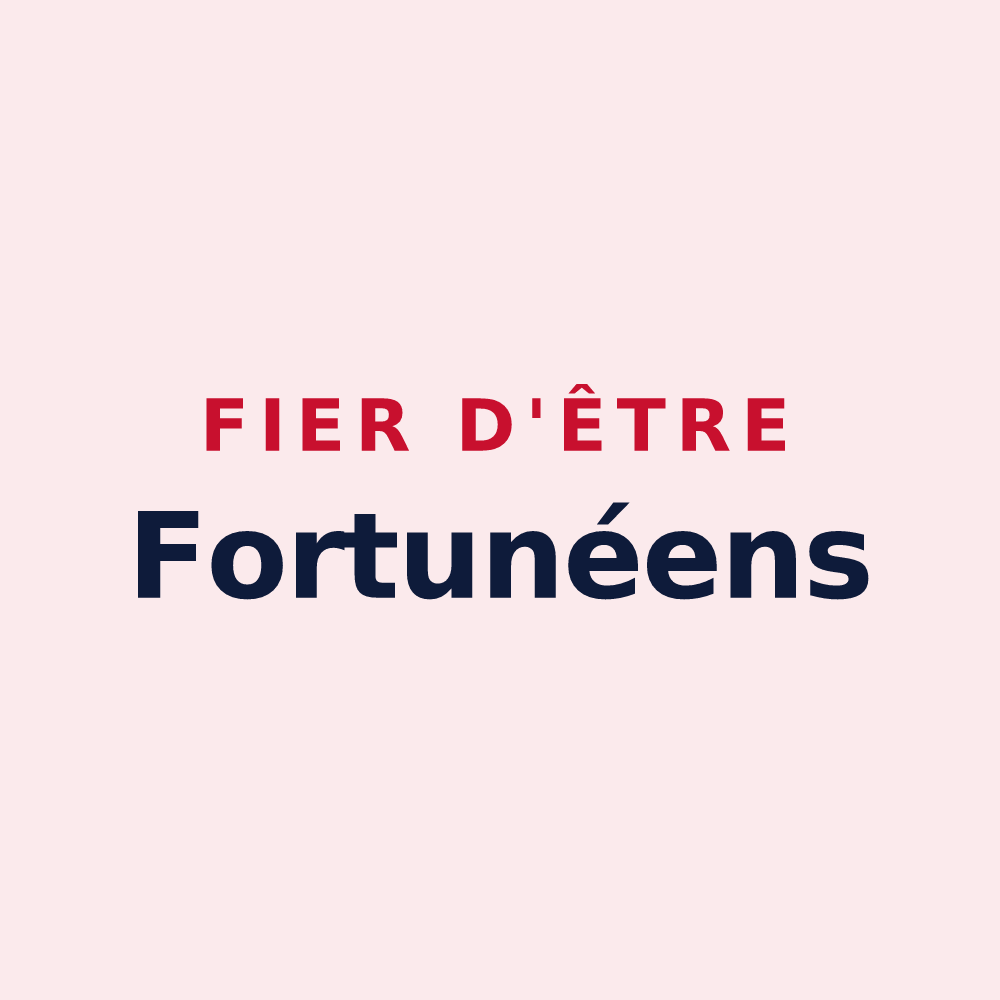 Magnet « Fier d'être Fortunéens » — design pour Saint-Fortunat-sur-Eyrieux