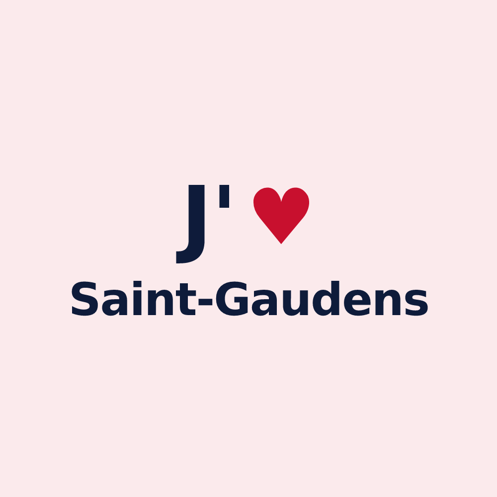 Magnet personnalisé Saint-Gaudens — design J'aime Saint-Gaudens