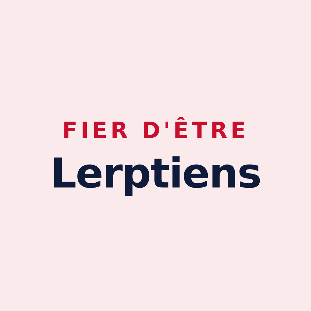 Magnet « Fier d'être Lerptiens » — design pour Saint-Genest-Lerpt