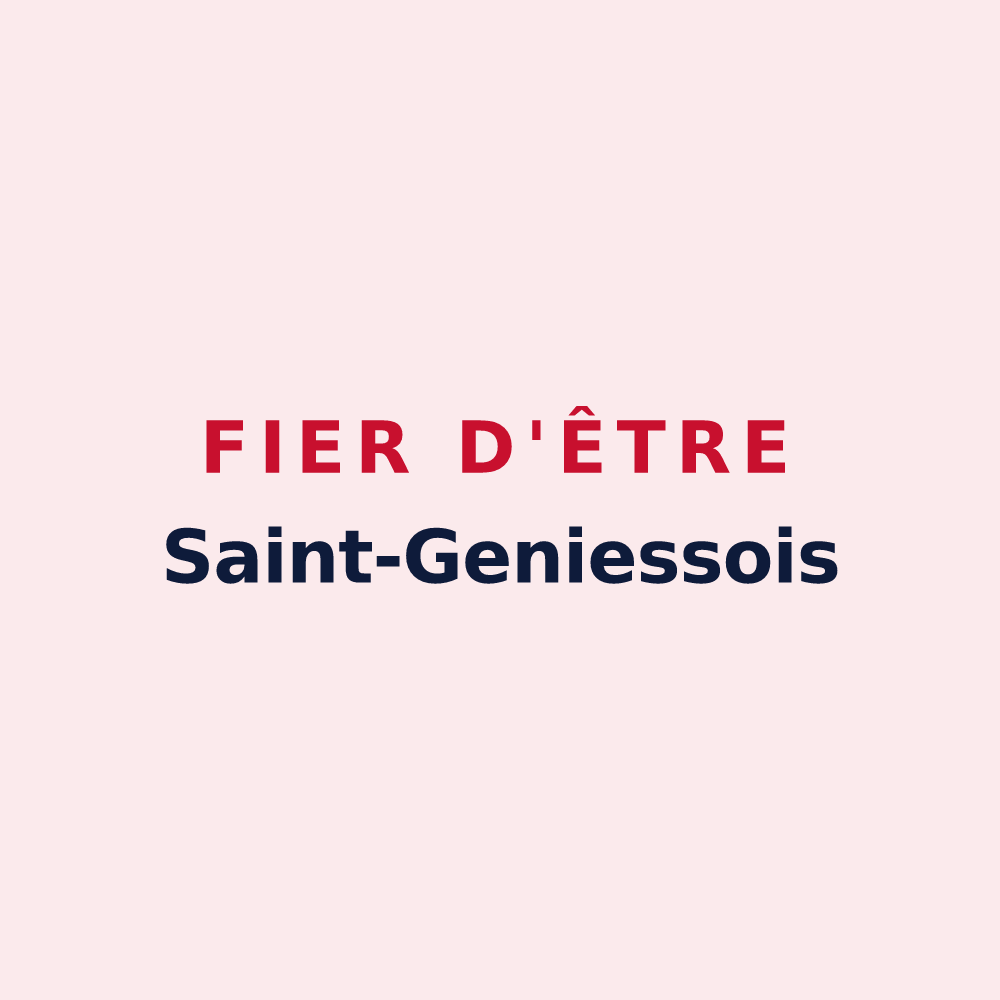Magnet « Fier d'être Saint-Geniessois » — design pour Saint-Geniès-de-Fontedit