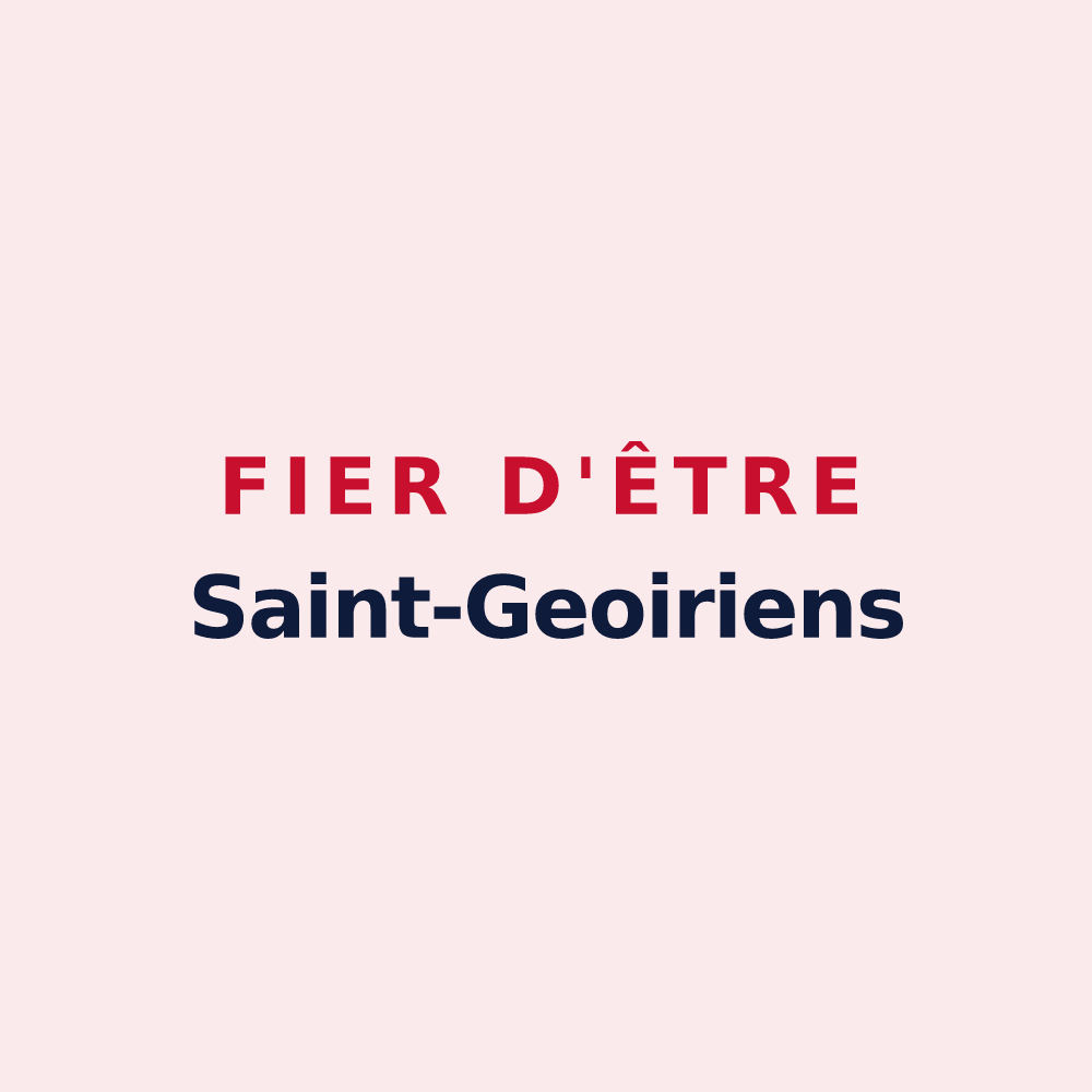 Magnet « Fier d'être Saint-Geoiriens » — design pour Saint-Geoire-en-Valdaine