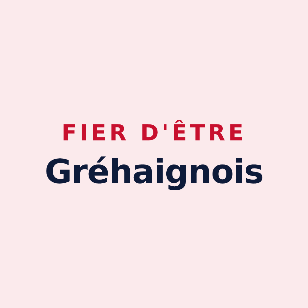 Magnet « Fier d'être Gréhaignois » — design pour Saint-Georges-de-Gréhaigne