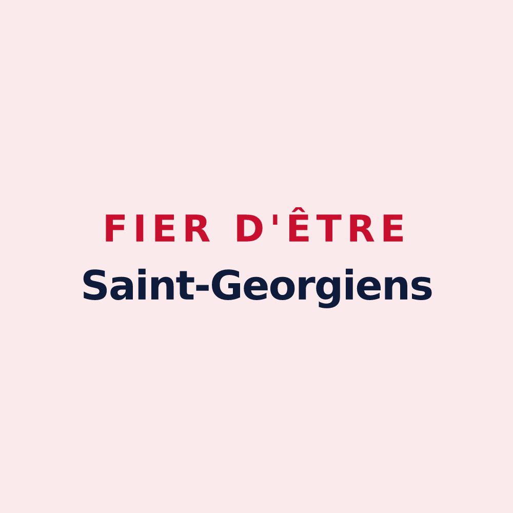 Magnet « Fier d'être Saint-Georgiens » — design pour Saint-Georges-de-Luzençon