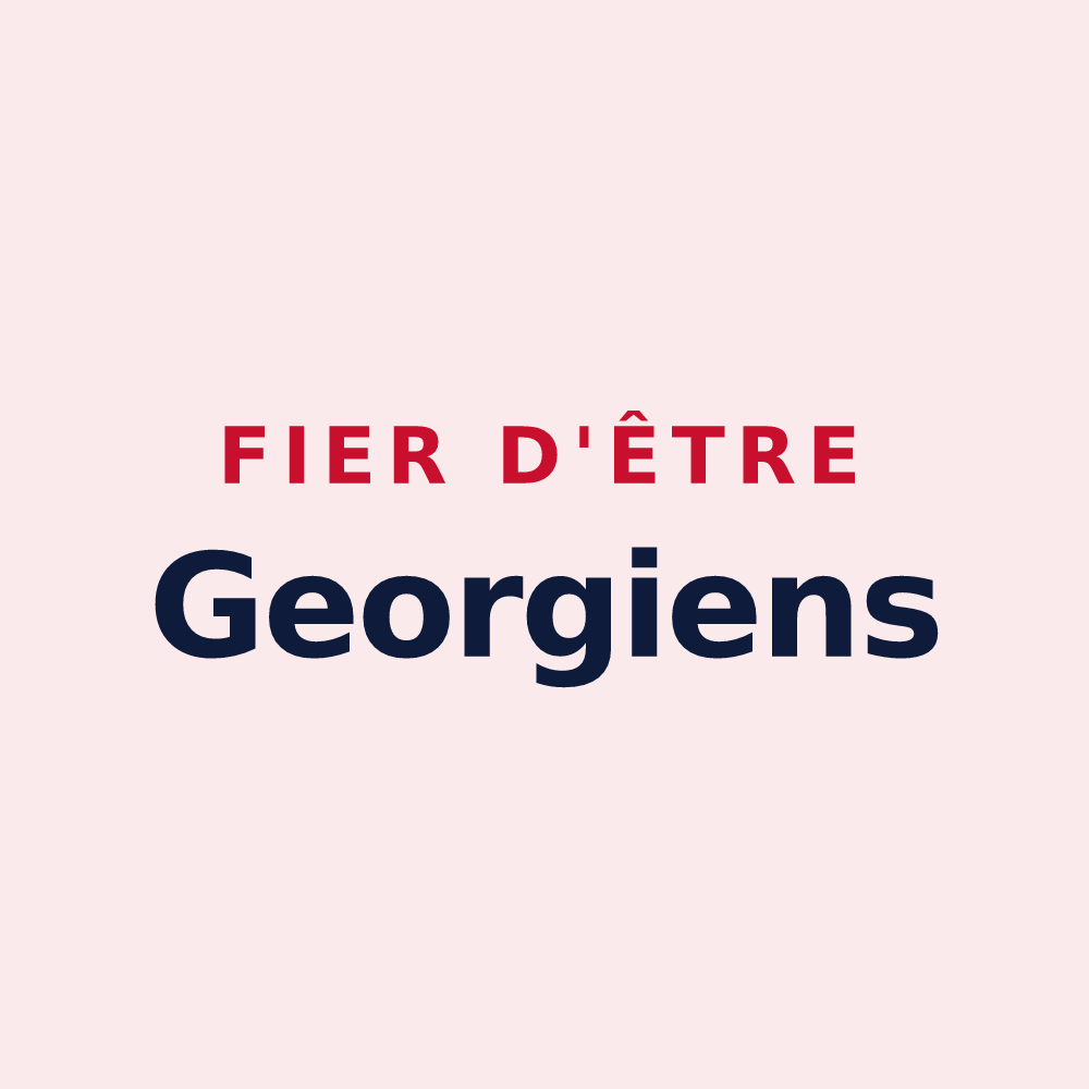 Magnet « Fier d'être Georgiens » — design pour Saint-Georges-des-Groseillers