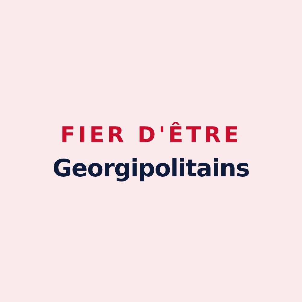 Magnet « Fier d'être Georgipolitains » — design pour Saint-Georges-du-Bois