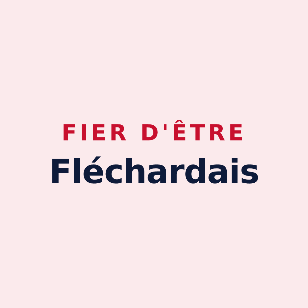 Magnet « Fier d'être Fléchardais » — design pour Saint-Georges-le-Fléchard