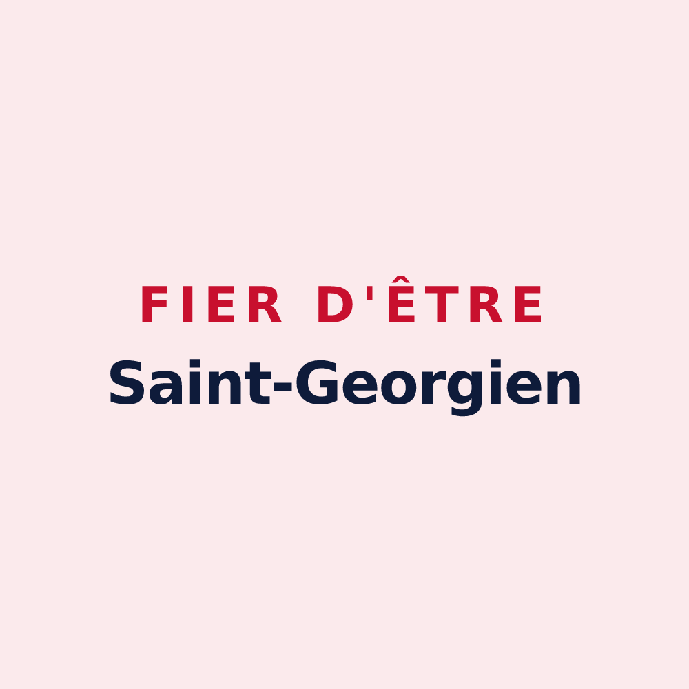 Magnet « Fier d'être Saint-Georgien » — design pour Saint-Georges-sur-Eure