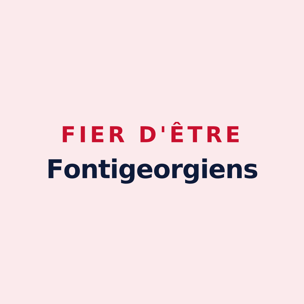 Magnet « Fier d'être Fontigeorgiens » — design pour Saint-Georges-sur-Fontaine