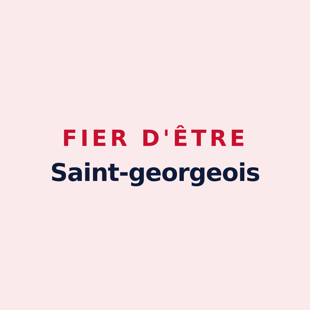 Magnet « Fier d'être Saint-georgeois » — design pour Saint-Georges-sur-la-Prée