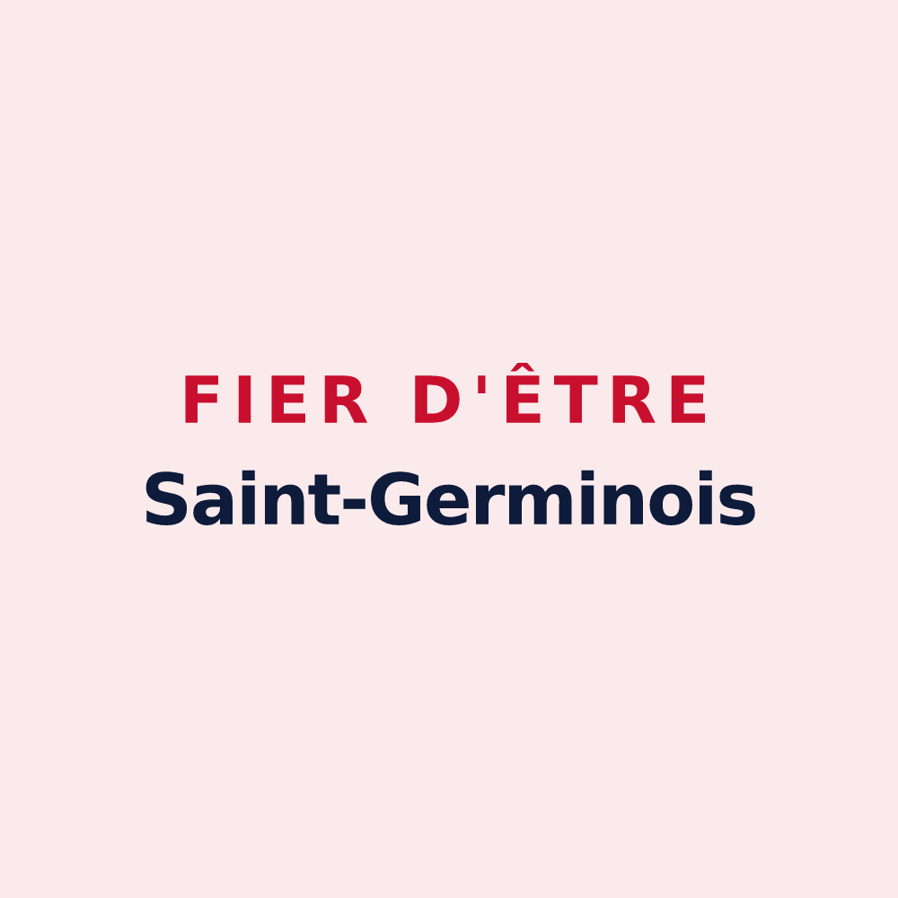 Magnet « Fier d'être Saint-Germinois » — design pour Saint-Germain-d'Étables