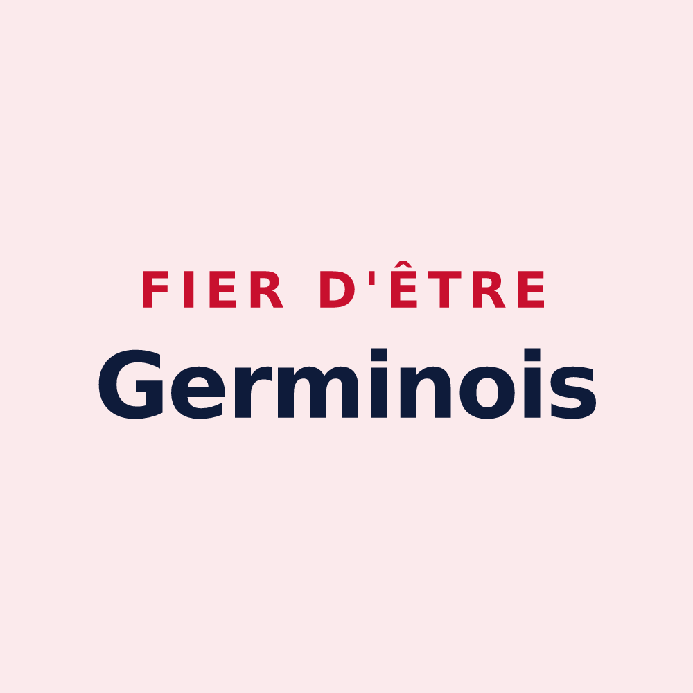 Magnet « Fier d'être Germinois » — design pour Saint-Germain-de-Clairefeuille