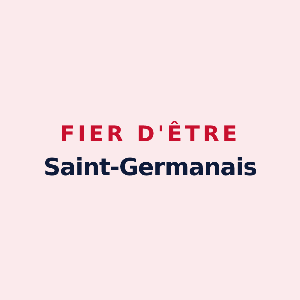 Magnet « Fier d'être Saint-Germanais » — design pour Saint-Germain-de-Tournebut