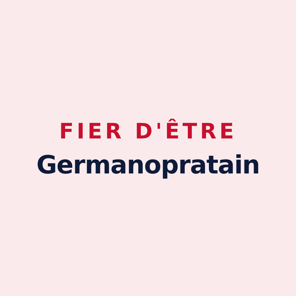 Magnet « Fier d'être Germanopratain » — design pour Saint-Germain-des-Prés